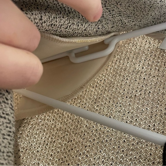 St. John Suit Jacket Blazer Short Sleeve Cream Tweed Black Specks - Picture 7 of 8